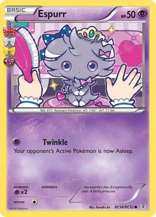 Generations Radiant Collection  RC14/RC32 Espurr  - Common