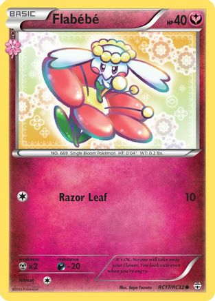 Generations Radiant Collection  RC17/RC32 Flabebe  - Common