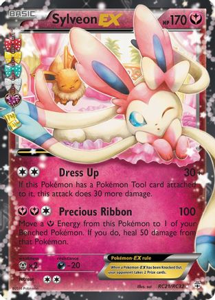 Generations Radiant Collection  RC21/RC32 Sylveon EX  - Holofoil - Ultra Rare
