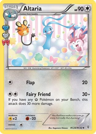 Generations Radiant Collection  RC24/RC32 Altaria  - Holofoil - Uncommon