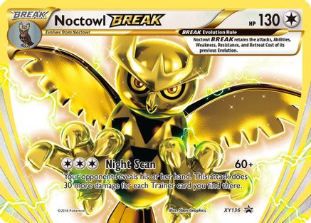 XY Promos  XY136 Noctowl BREAK  - Holofoil - Promo