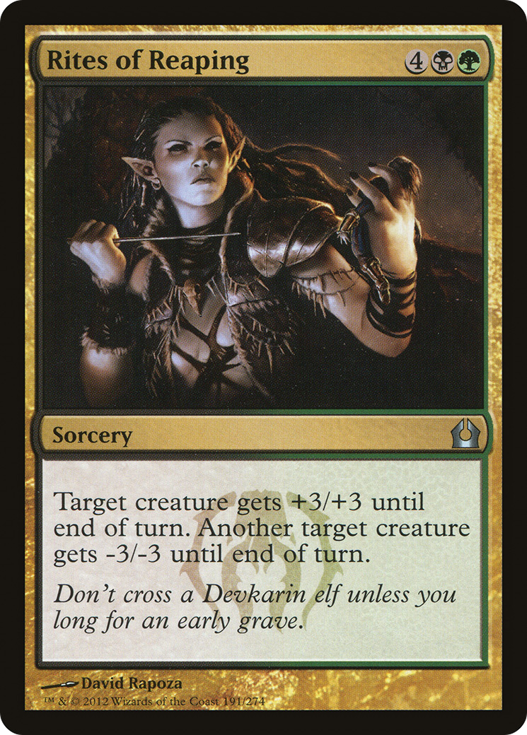 Return to Ravnica - (RTR-191) - Rites of Reaping Foil