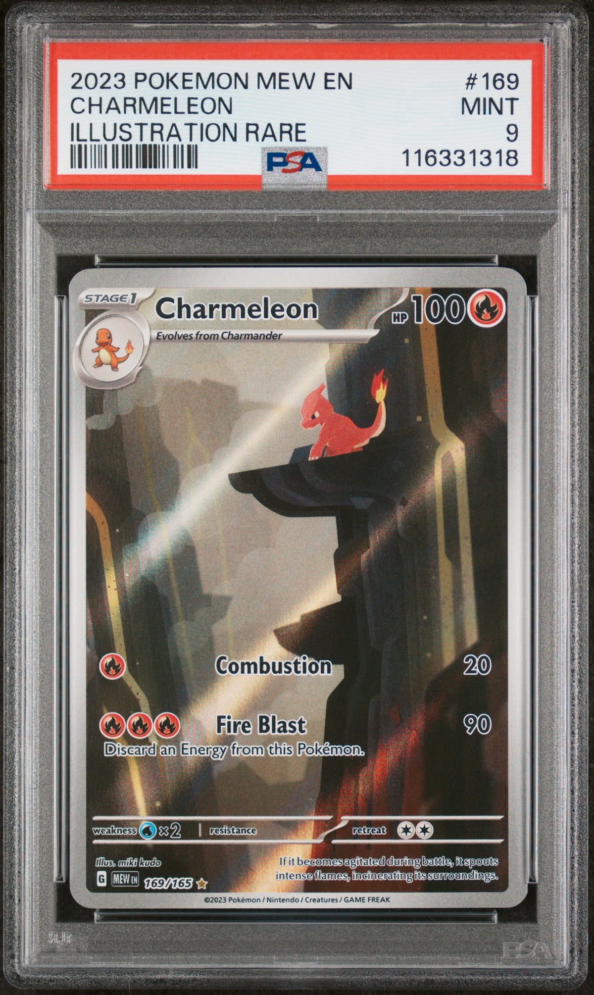SV Scarlet & Violet 151  169/165 PSA9 #116331318 Charmeleon  - Holofoil - Illustration Rare