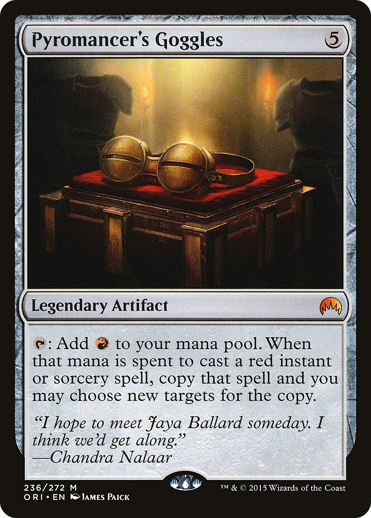 Magic Origins - (ORI-236) - Pyromancer's Goggles Foil