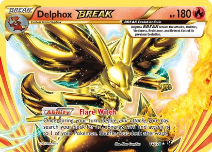 XY  Fates Collide  014/124 Delphox BREAK  - Holofoil - Rare BREAK
