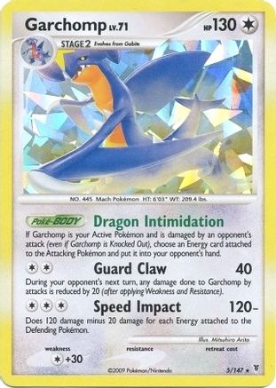 Deck Exclusives  005/147 Garchomp  - Holofoil - Rare