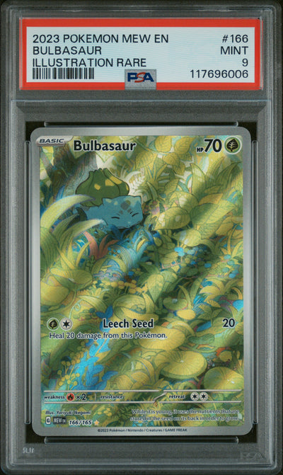 SV Scarlet & Violet 151  166/165 PSA9 #117696006 Bulbasaur  - Holofoil - Illustration Rare