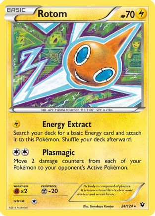 XY  Fates Collide  024/124 Rotom  - Rare