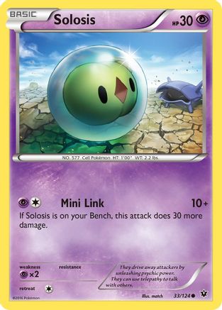 XY  Fates Collide  033/124 Solosis  - Common