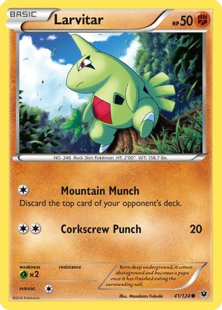 XY  Fates Collide  041/124 Larvitar (41)  - Common