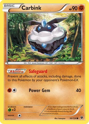 XY  Fates Collide  050/124 Carbink (50)  - Common