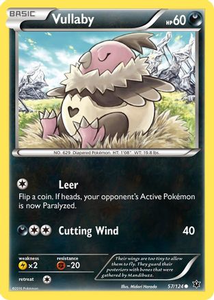XY  Fates Collide  057/124 Vullaby  - Common