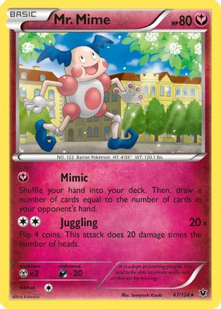 XY  Fates Collide  067/124 Mr. Mime  - Rare