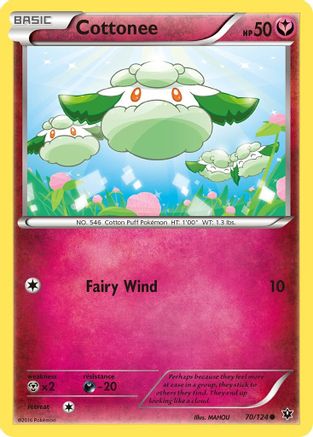 XY  Fates Collide  070/124 Cottonee  - Common