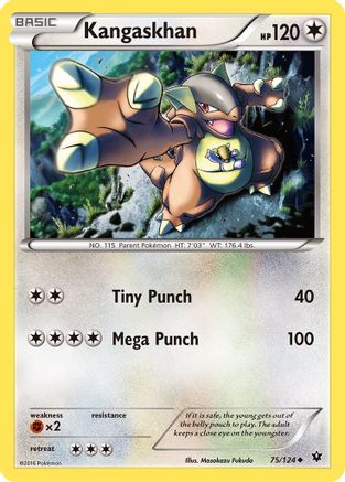 XY  Fates Collide  075/124 Kangaskhan  - Uncommon