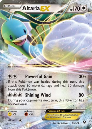 XY  Fates Collide  083/124 Altaria EX  - Holofoil - Ultra Rare