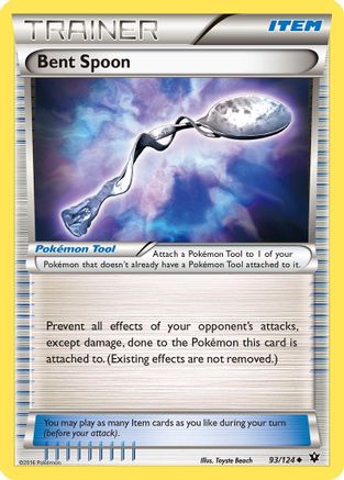 XY  Fates Collide  093/124 Bent Spoon  - Uncommon