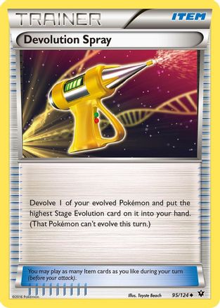 XY  Fates Collide  095/124 Devolution Spray  - Reverse Holofoil - Uncommon