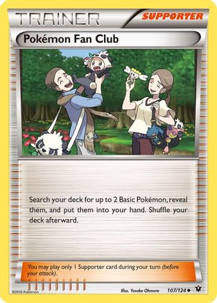 XY  Fates Collide  107/124 Pokemon Fan Club  - Uncommon