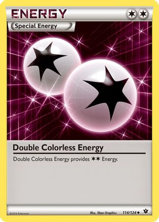 XY  Fates Collide  114/124 Double Colorless Energy  - Reverse Holofoil - Uncommon