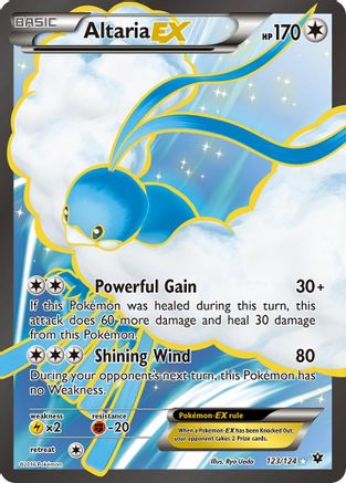 XY  Fates Collide  123/124 Altaria EX (Full Art)  - Holofoil - Ultra Rare