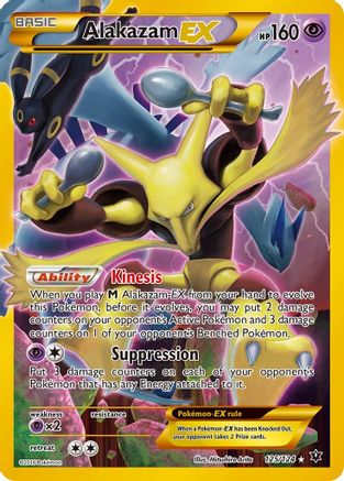 XY  Fates Collide  125/124 Alakazam EX (Secret)  - Holofoil - Secret Rare