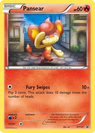 XY Promos  XY131 Pansear  - Holofoil - Promo