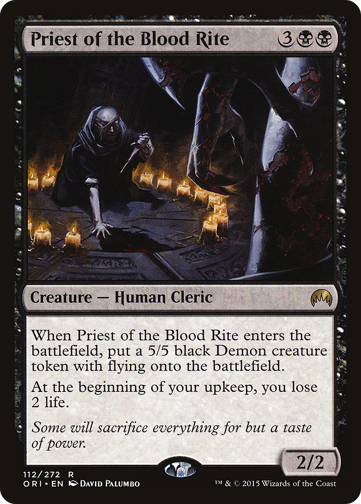 Magic Origins - (ORI-112) - Priest of the Blood Rite Foil