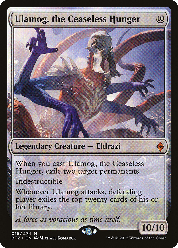 Battle for Zendikar - (BFZ-015) - Ulamog, the Ceaseless Hunger Foil