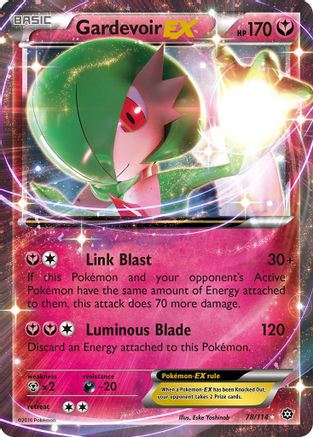 XY  Steam Siege  078/114 Gardevoir EX  - Holofoil - Ultra Rare