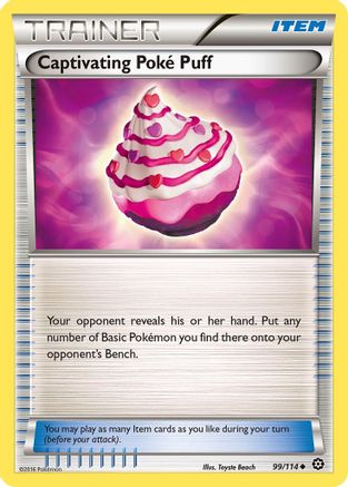 XY  Steam Siege  099/114 Captivating Poke Puff  - Uncommon