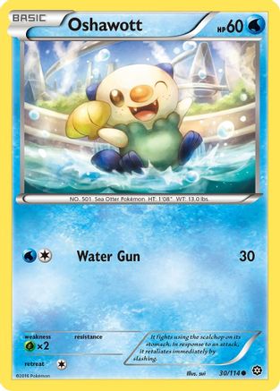 XY  Steam Siege  030/114 Oshawott  - Common
