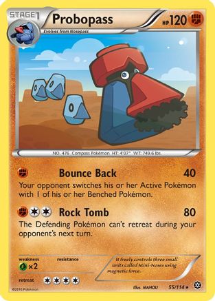 XY  Steam Siege  055 Probopass  - Reverse Holofoil - Rare