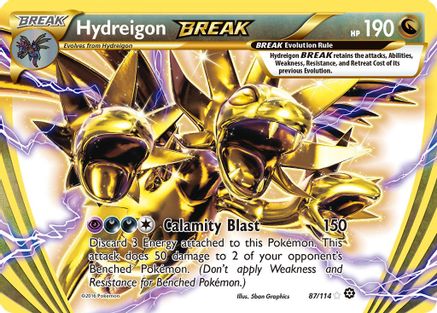 XY  Steam Siege  087/114 Hydreigon BREAK  - Holofoil - Rare BREAK