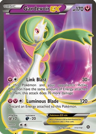 XY  Steam Siege  111/114 Gardevoir EX (Full Art)  - Holofoil - Ultra Rare