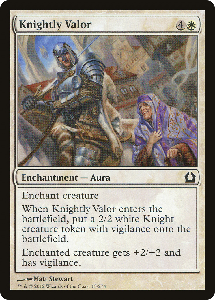 Return to Ravnica - (RTR-013) - Knightly Valor Foil