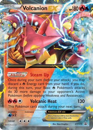 XY Promos  XY173 Volcanion EX  - Holofoil - Promo
