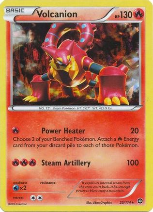 Deck Exclusives  025/114 Volcanion  - Holofoil - Holo Rare