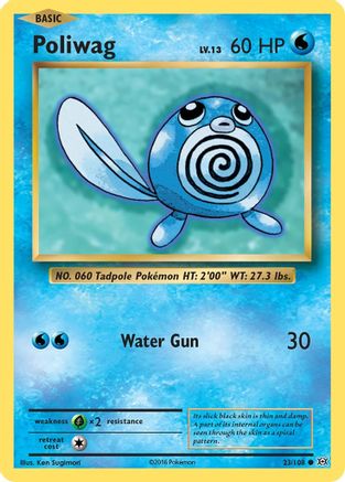 XY  Evolutions  023/108 Poliwag  - Common