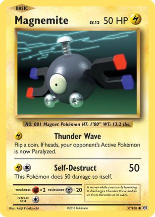XY  Evolutions  037/108 Magnemite  - Common