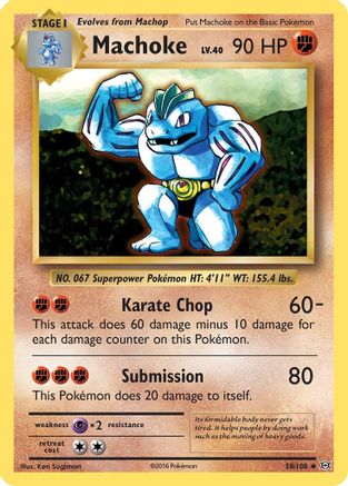 XY  Evolutions  058/108 Machoke  - Uncommon