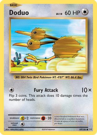 XY  Evolutions  069/108 Doduo  - Common