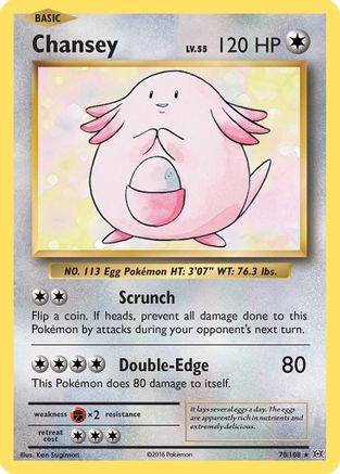 XY  Evolutions  070/108 Chansey  - Holofoil - Holo Rare