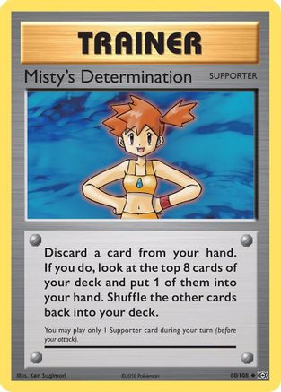 XY  Evolutions  080/108 Misty's Determination  - Uncommon