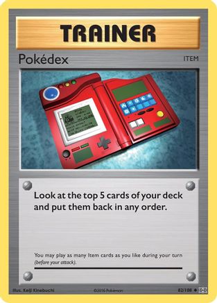 XY  Evolutions  082/108 Pokedex  - Reverse Holofoil - Uncommon