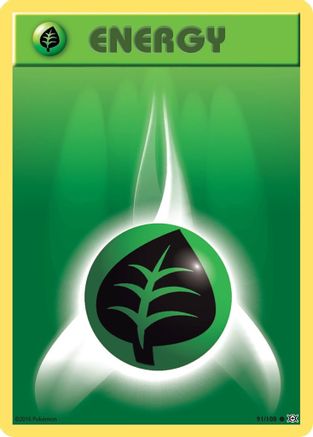 XY  Evolutions  091/108 Grass Energy  - Common
