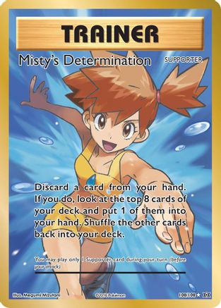 XY  Evolutions  108/108 Misty's Determination (Full Art)  - Holofoil - Ultra Rare