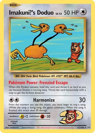 XY  Evolutions  112/108 Imakuni?'s Doduo  - Secret Rare