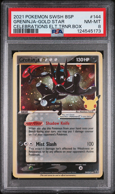 SWSH Sword & Shield Promo Cards  SWSH144 PSA8 #124545173 Greninja Star  - Holofoil - Promo