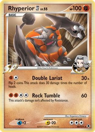 Deck Exclusives  032/111 Rhyperior E4  - Holofoil - Holo Rare